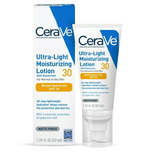 �Z�����B �E���g�����C�g ���C�X�`�����C�W���O �t�F�C�X���[�V���� SPF30 52ml CeraVe Ultra-Light Moisturizing Face Lotion with SPF 30 1.7 fl oz �y�����񂹏��i�z