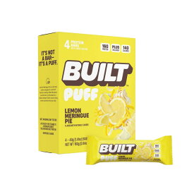 ビルト バー パフプロテインバー レモンメレンゲパイ 4本入り BUILT Bar, Puff Protein Bar, Lemon Meringue Pie 4 Count Box 【お取り寄せ商品】