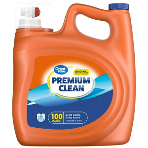 �O���[�g�o�����[ �v���~�A���N���[�� �t�̐����� �I���W�i�� 3.90L 100�� Great Value Premium Clean Original Laundry Detergent 132 fl oz, 100 loads �y�����񂹏��i�z