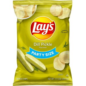 ���C�Y �f�B���s�N���X �|�e�g�`�b�v�X �p�[�e�B�[�T�C�Y 354.3g Lay's Dill Pickle Flavored Potato Chips, Party Size, 12.5 oz Bag Lays �y�����񂹏��i�z