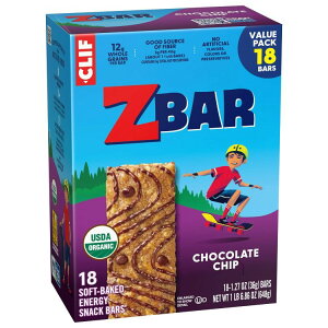 Zbar �`���R���[�g�`�b�v�����\�t�g�x�C�N�h �I�[�K�j�b�N�O���m�[���o�[ 18�{���� Zbar Chocolate Chip Flavor Soft Baked Organic Granola Bars, 18ct �y�����񂹏��i�z