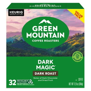 �O���[�� �}�E���e�� �R�[�q�[ ���[�X�^�[�Y �_�[�N �}�W�b�N �_�[�N���[�X�g K-Cup 32���� Green Mountain Coffee Roasters, Dark Magic Dark Roast K-Cup Coffee Pods, 32 Count �y�����񂹏��i�z