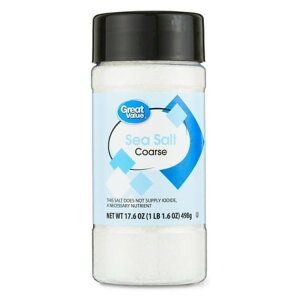 �y�E�H���}�[�gPB�z�O���[�g�o�����[ �e�� �V�[�\���g 498g Great Value Coarse Sea Salt, 17.6 oz �y�����񂹏��i�z