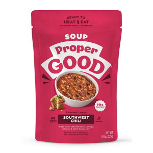 �v���p�[�O�b�h �q�[�g&�C�[�g �X�[�v �T�E�X�E�G�X�g�`�� 326g Proper Good Ready to Heat&Eat Soup Southwest Chili, 11.5 oz �y�����񂹏��i�z