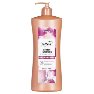 �X�A�[�u �r�I�`���C���t���[�W���� �X�g�����O�X�j���O �V�����v�[ 828ml Suave Biotin Infusion Strengthening Shampoo 28 FL OZ �y�����񂹏��i�z