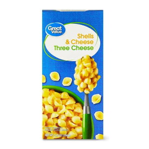 �O���[�g�o�����[ 3��`�[�Y �V�F�����`�[�Y ��205g Great Value Three Cheese Shells and Cheese, 7.25 oz Box �y�����񂹏��i�z
