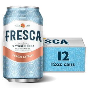 �t���X�J �[���J�����[ �s�[�`�\�[�_�|�b�v 355ml 12�� Fresca Zero Calorie Peach Soda Pop, 12 fl oz, 12 Pack Cans �y�����񂹏��i�z
