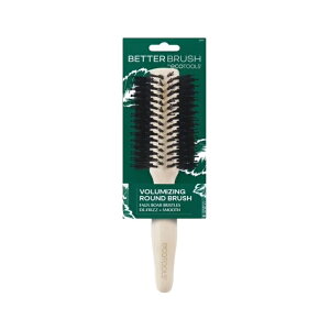 �G�R�c�[���Y ���E���h�w�A�u���V �c���d�グ EcoTools Volumizing Round Hairbrush for Enhanced Volume and Shine �y�����񂹏��i�z