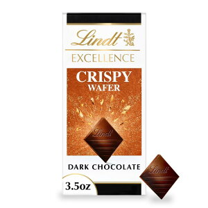 �����c �G�N�Z�����X �N���X�s�[�E�G�n�[�X �_�[�N�`���R���[�g 100g Lindt EXCELLENCE Crispy Wafer Dark Chocolate 3.5 oz, Bar �y�����񂹏��i�z