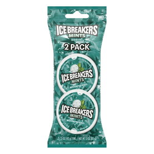 �A�C�X�u���[�J�[�Y �E�B���^�[�O���[�� �V���K�[�t���[�~���g 2���� Ice Breakers Wintergreen Flavored Sugar Free Mints, Pucks 1.5 oz, 2 Count �y�����񂹏��i�z