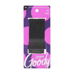 �y�|�C���gUP��1��-11��2���z�O�b�f�B �X���C�h�v���[�t �J�[�u�{�r�[�s�� 18�{ Goody Slide Proof Curved Bobby Pins for Thick Hair, Hair Pins for Buns and Updos, 18 Ct �y�����񂹏��i�z