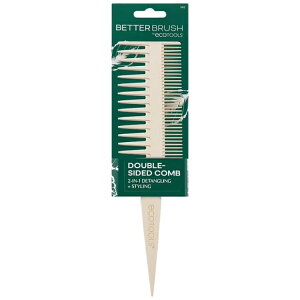 �G�R�c�[���Y ���ʃR�[�� �|�f�� EcoTools Double Sided Comb, Bamboo �y�����񂹏��i�z