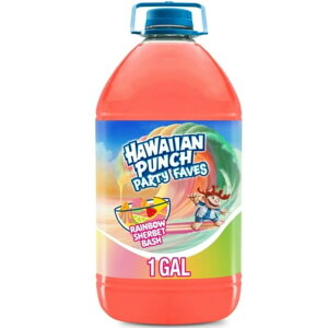 �n���C�A���p���` ���C���{�[�V���[�x�b�g �o�b�V�� �W���[�X 3.78L �{�g�� Hawaiian Punch Rainbow Sherbert Bash Juice, 1 Gal, Bottle �y�����񂹏��i�z