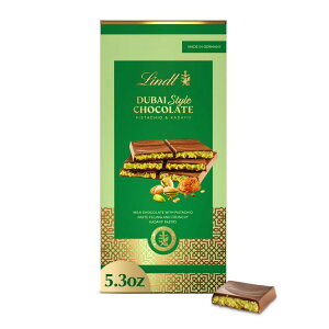 �����c �h�o�C�X�^�C�� �~���N�`���R���[�g �s�X�^�`�I���J�_�C�t���� 150g Lindt Dubai Style Milk Chocolate with Pistachio & Kadayif, 5.3 oz. Bar �y�����񂹏��i�z