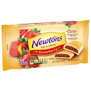�j���[�g���Y �\�t�g���t���[�c �`���[�C�[�N�b�L�[ �X�g���x���[�o�[ 283g Newtons Soft & Fruit Chewy Strawberry Cookies Strawberry Bars 10 oz Pack �y�����񂹏��i�z