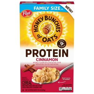 �n�j�[�o���`�Y �I�u �I�[�c �v���e�C�� �V�i���� �V���A�� 425g Honey Bunches of Oats Protein Cinnamon Cereal - 15 oz �y�����񂹏��i�z