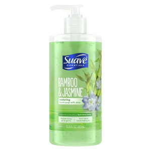 �X�A�[�� �G�b�Z���V�����Y �t�̃n���h�\�[�v �o���u�[���W���X�~�� 399ml Suave Essentials Liquid Hand Soap, Bamboo & Jasmine, 13.5 fl oz �y�����񂹏��i�z