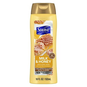 �X�A�[�u �G�b�Z���V�����Y �W�F���g�� �{�f�B�E�H�b�V�� �~���N���n�j�[ 532ml Suave Essentials Gentle Body Wash, Milk & Honey, 18 oz �y�����񂹏��i�z