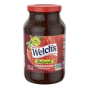 �E�F���` �i�`�������X�g���x���[�X�v���b�h 481g Welch's Natural Strawberry Spread, 17 oz Jar �y�����񂹏��i�z