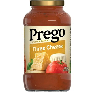 �v���S �X���[�`�[�Y �X�p�Q�b�e�B�\�[�X 680g Prego Three Cheese Spaghetti Sauce, 24 oz Jar �y�����񂹏��i�z