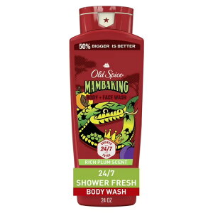 �I�[���h�X�p�C�X �{�f�B�E�H�b�V�� �t�H�[���� �}���o�L���O 709ml Old Spice Body Wash for Men, Mamba King, All Skin Types, 24 fl oz �y�����񂹏��i�z