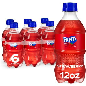 �t�@���^ �X�g���x���[�\�[�_�|�b�v 355ml 6�{�p�b�N Fanta Strawberry Soda Pop, 12 fl oz, 6 Pack Bottles �y�����񂹏��i�z