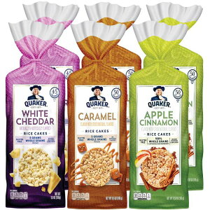 �N�G�[�J�[ �O���e���t���[ ���C�X�P�[�L �o���G�e�B�p�b�N 6�� Quaker Gluten Free Rice Cakes, Variety Pack, 6 Bags �y�����񂹏��i�z