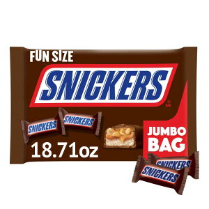 �X�j�b�J�[�Y �t�@���T�C�Y �`���R���[�g�o�[ 530.4g �W�����{�L�����f�B�o�b�O Snickers Fun Size Chocolate Bars, 18.71 oz Jumbo Candy Bag �y�����񂹏��i�z