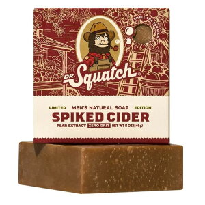[�����]�h�N�^�[�X�N���b�` �X�p�C�N�h �T�C�_�[ �i�`������ �o�[�\�[�v 142g Dr. Squatch Limited Edition Natural Bar Soap for All Skin Types, Spiked Cider, 5 oz �y�����񂹏��i�z