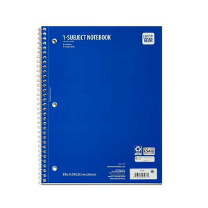 �y���A���h�M�A �m�[�g 1�Ȗڗp �J���b�W�r �u���[ 70������ Pen+Gear 1-Subject Notebook, College Ruled, Blue, 70 Sheets �y�����񂹏��i�z
