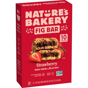 �l�C�`���[�Y�x�[�J���[ �S�������t�B�O�o�[ �X�g���x���[ �c�C���p�b�N 10�ܓ��� Nature's Bakery Whole Wheat Fig Bar Strawberry, 2 oz Twin packs, 10 Count �y�����񂹏��i�z