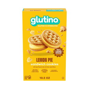 �O���e�B�[�m �O���e���t���[ �������p�C�T���h�N�b�L�[ 290g Glutino Gluten Free Lemon Pie Sandwich Cookie 10.5 oz �y�����񂹏��i�z
