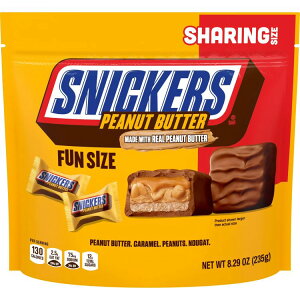 �X�j�b�J�[�Y �t�@���T�C�Y �s�[�i�b�c�o�^�[�`���R���[�g�o�[ �V�F�A�T�C�Y 235g Snickers Fun Size Peanut Butter Chocolate Bars , Sharing Size - 8.29 oz �y�����񂹏��i�z