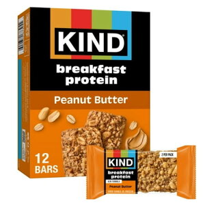 �J�C���h �s�[�i�b�c�o�^�[ ���H�p �v���e�C���o�[ 6�{���� KIND Peanut Butter Breakfast Protein Bars, 6-Count, 1 Cardboard Box �y�����񂹏��i�z