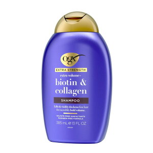 OGX �G�N�X�g���X�g�����O�X �r�I�`�����R���[�Q�� �V�����v�[ 385ml OGX Extra Strength Biotin & Collagen Shampoo 13 fl oz �y�����񂹏��i�z