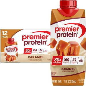 �v���~�A�v���e�C�� �V�F�C�N �L�������� ����ς���30g 325mL 12�{ Premier Protein Shake, Caramel, 30g Protein, 11 fl oz, 12 Ct �y�����񂹏��i�z