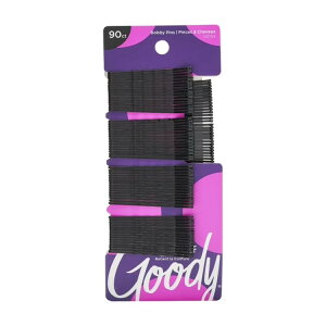 �O�b�f�B �X���C�h�v���[�t �{�r�[�s�� 90�{ �u���b�N Goody Bobby Pins, Slide Proof Grip, Secure Hold Hair Pins, for All Ages, Black, 90 Ct �y�����񂹏��i�z
