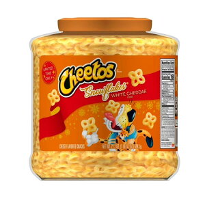 �`�[�g�X �`�[�Y �z���C�g�`�F�_�[ �X�m�[�t���[�N���� �X�i�b�N�o���� 629.3g Cheetos Cheese White Cheddar Snowflake flavored Snacks Barrel, 22.2 oz. �y�����񂹏��i�z