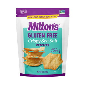 �~���g���Y �O���e���t���[�N���b�J�[ �N���X�s�[�V�[�\���g 128g Milton's Gluten Free Crackers - Crispy Sea Salt, 4.5oz �y�����񂹏��i�z