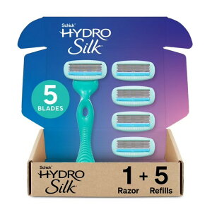 �V�b�N �n�C�h���V���N �q�����p ���f�B�[�X �J�~�\�� �{��1�{ �֐n5�� 5���n Schick Hydro Silk Sensitive Skin Women's Razor, 1 Handle & 5 5-Blade Razor Refills �y�����񂹏��i�z