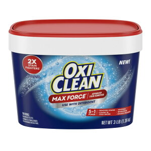 �I�L�V�N���[�� �z���C�g���o�C�u �ߗޗp�Y�����V�~���p�E�_�[ ��1.36kg OxiClean Max Force Advanced Stain Remover Powder, To Use with Detergent, 3 lbs �y�����񂹏��i�z