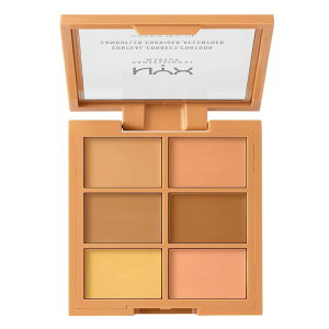 NYX�v���t�F�b�V���i�����C�N�A�b�v �R���V�[�� �R���N�g �R���g�D�A �p���b�g �~�f�B�A�� 6�F NYX Professional Makeup Conceal Correct Contour Palette, Medium, 6 colors �y�����񂹏��i�z