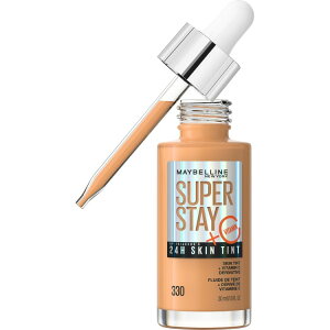���C�x���� �X�[�p�[ �X�e�C �Œ�24���� �X�L���e�B���g �r�^�~��C�z�� 330 ��30mL Maybelline Super Stay Super Stay Up to 24HR Skin Tint with Vitamin C, 330, 1 fl oz �y�����񂹏��i�z