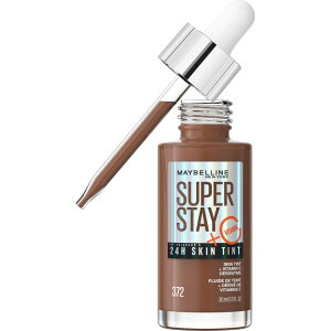 ���C�x���� �X�[�p�[ �X�e�C �Œ�24���� �X�L���e�B���g �r�^�~��C�z�� 372 ��30mL Maybelline Super Stay Super Stay Up to 24HR Skin Tint with Vitamin C, 372, 1 fl oz �y�����񂹏��i�z