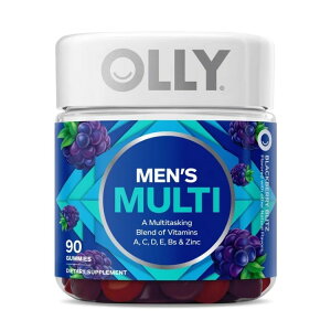 �I���[ �����Y �}���`�r�^�~�� �O�~ 90�� OLLY Men's Multivitamin Gummy, Vitamin A, C, D, E, B, Zinc, Wellness Supplement, 90 Count �y�����񂹏��i�z