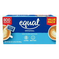イコール ゼロカロリー甘味料 800包 EQUAL Zero Calorie Sweetener, Sugar Substitute, 800 Packets 【お…