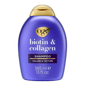 OGX �V�b�N���t�� �r�I�`�����R���[�Q�� �{�����[�}�C�W���O �V�����v�[ 385ml OGX Thick and Full, Biotin and Collagen Volumizing Shampoo, 13 fl. oz �y�����񂹏��i�z