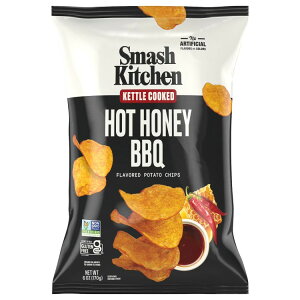 �X�}�b�V���L�b�`�� �z�b�g�n�j�[BBQ �P�g���`�b�v�X 170g Smash Kitchen Hot Honey BBQ Kettle Chips, 6 oz �y�����񂹏��i�z