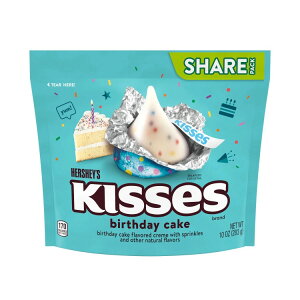 �n�[�V�[�Y �L�b�X �o�[�X�f�[�P�[�L �V�F�A�p�b�N 283g Hershey's Kisses Birthday Cake Flavored Candy, Share Pack 10 oz �y�����񂹏��i�z