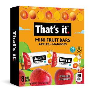 That's It. �\�t�g���`���[�C�[ �A�b�v�� + �}���S�[ �t���[�c�o�[ 8 ���� That's It. Soft & Chewy Apple + Mango Fruit Bars, 0.7 Oz, 8 Ct. �y�����񂹏��i�z